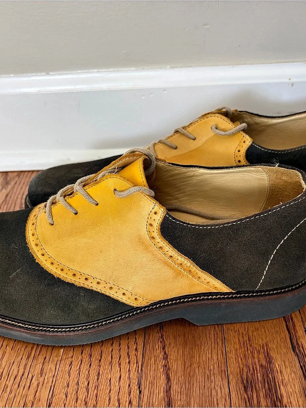 1901 Men's Color Block Leather Oxfords US 12 M